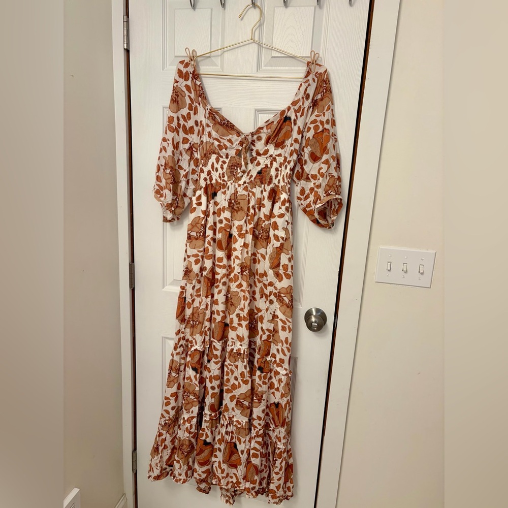 Anthropologie Floral Maxi Dress